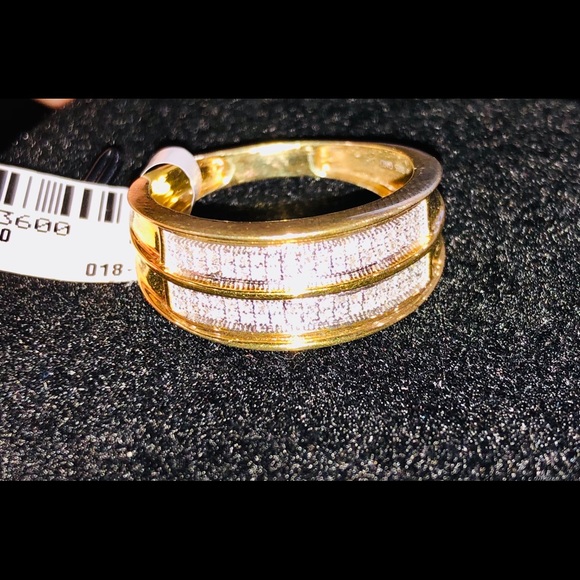 Mens Real Diamond Ring Band engagement wedding Christmas gift NOT CZ HUGE SALE - Picture 8 of 8